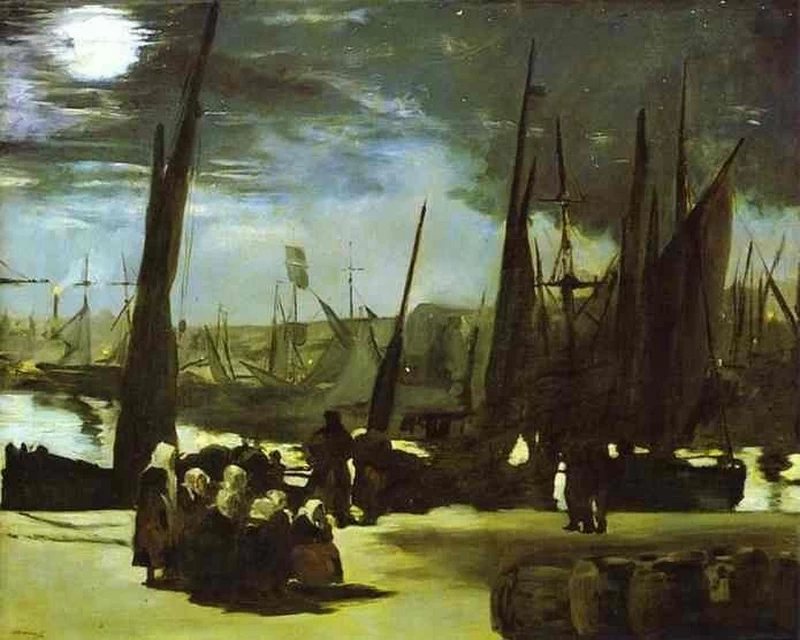 36-Édouard Manet, Barche al porto, 1869-Museo d'Orsay, Parigi  